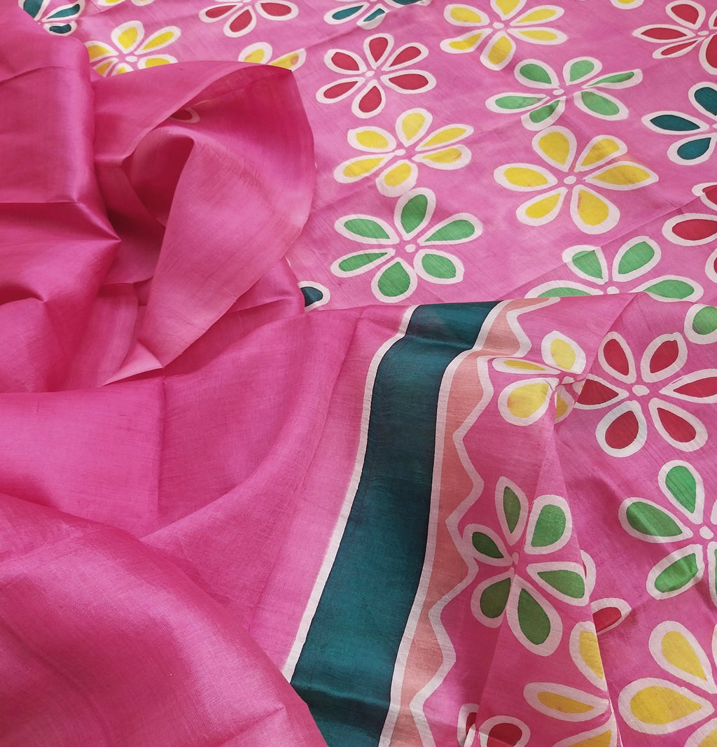 batik suit silksuit wedding shopping dress material pink