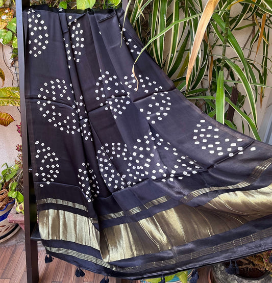bandhani dupatta silk dupatta dupattas black