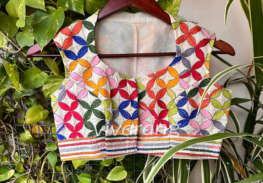 KANTHA FABRIC BLOUSE