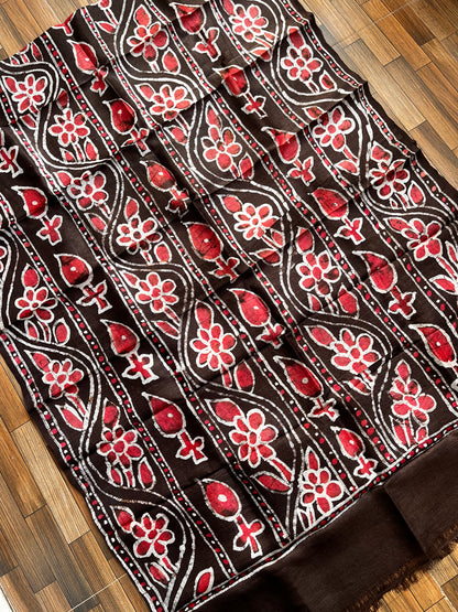 batik silk dupatta black dupatta pure silk dupattas waxbatik