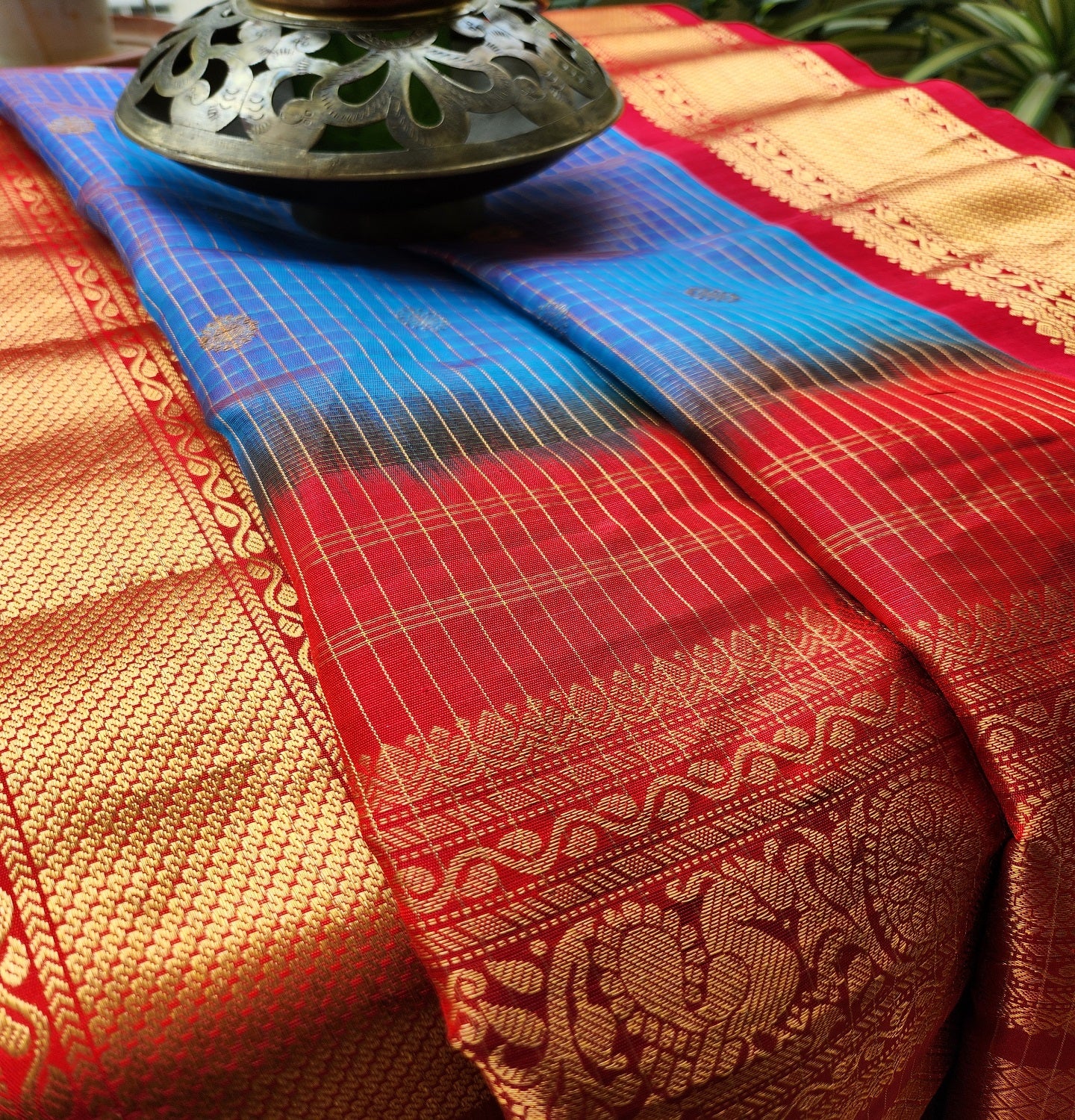 gadwal saree handloom saree red saree wedding shopping pattu saree silk