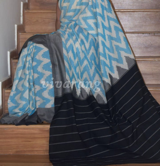 DOUBLE IKAT COTTON SAREE