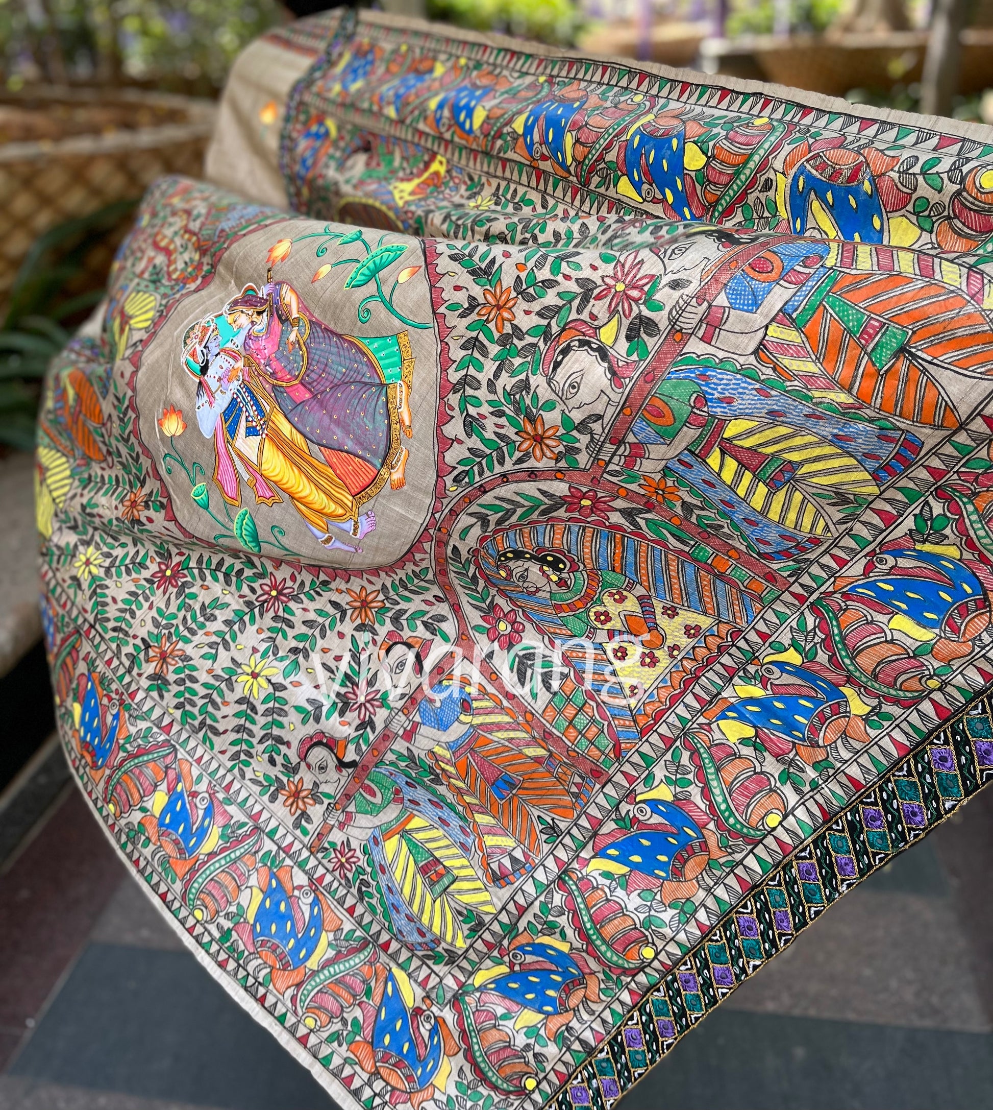 madhubani saree pichwai saree wedding saree silksarees wedding shopping india