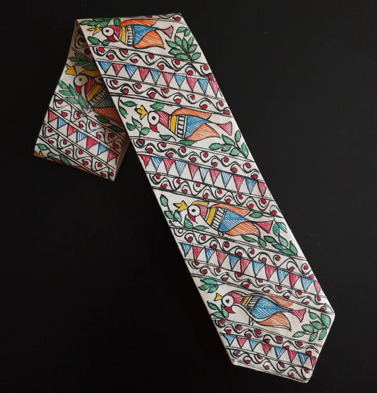 MADHUBANI HANDPAINTED TIE