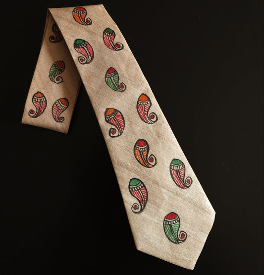 MADHUBANI HANDPAINTED TIE