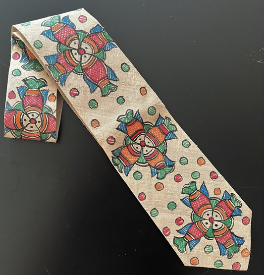 MADHUBANI HANDPAINTED TIE