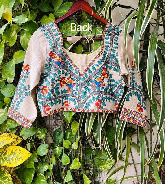 MADHUBANI FABRIC BLOUSE