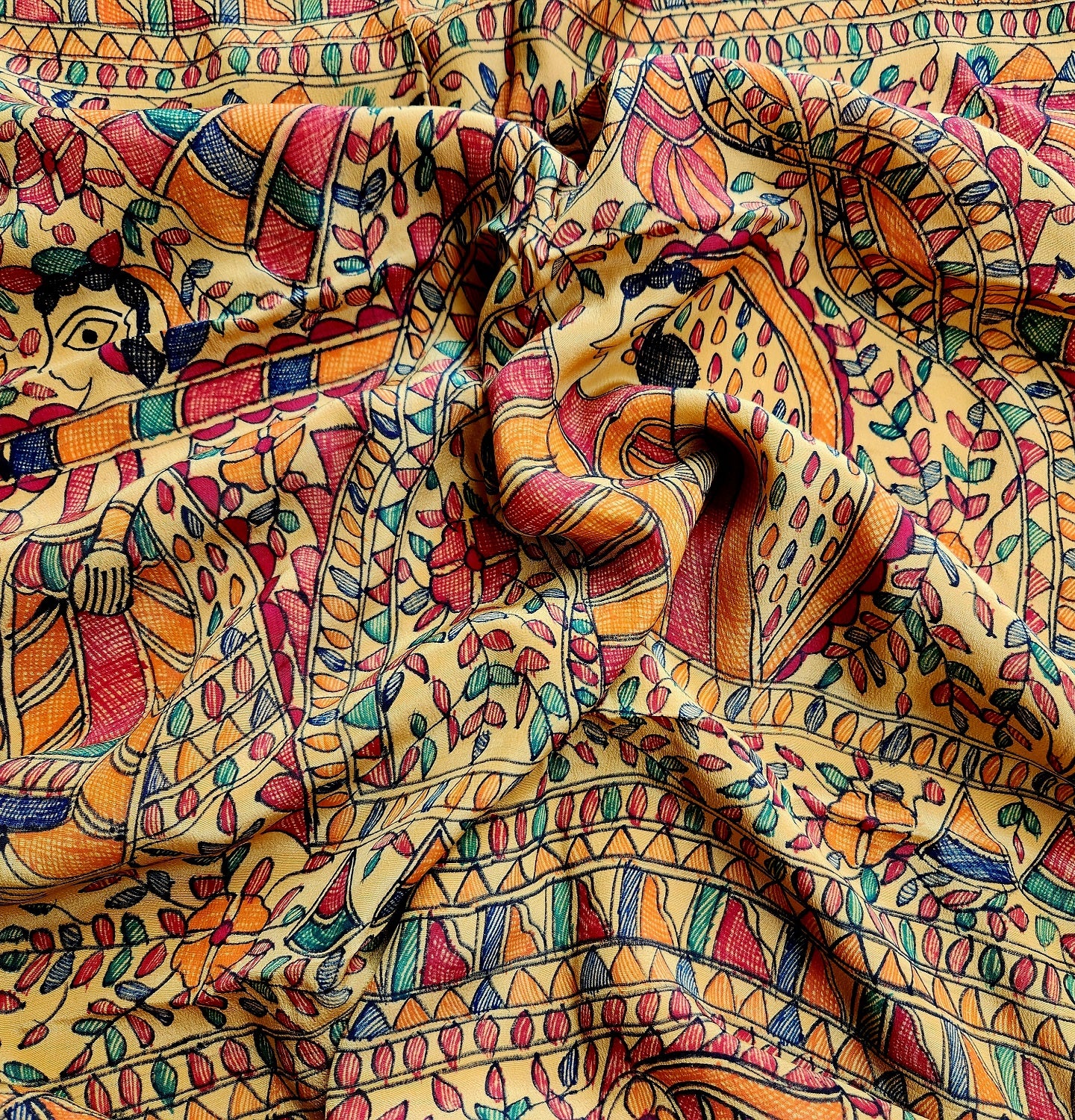 MADHUBANI CREPE SAREE