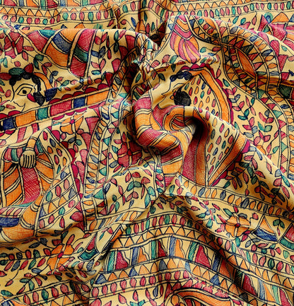 MADHUBANI CREPE SAREE