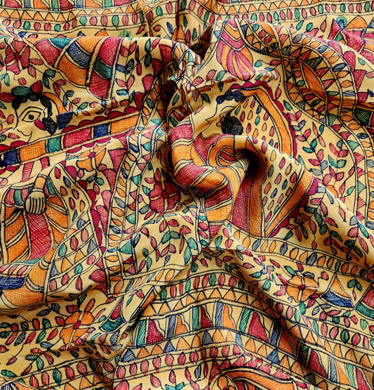 MADHUBANI CREPE SAREE