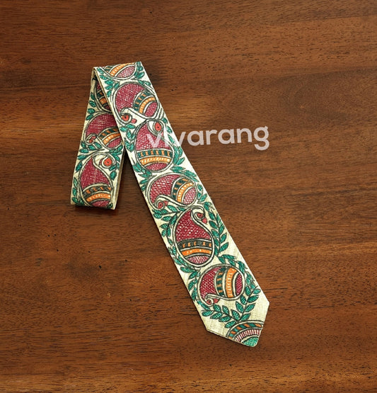 neck tie madhubani gift ideas wedding shopping silktie