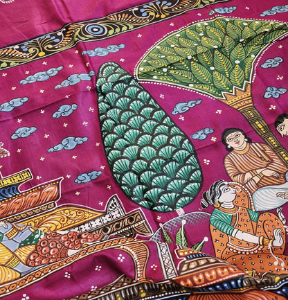 PATTACHITRA HANDPAINTED SAREE