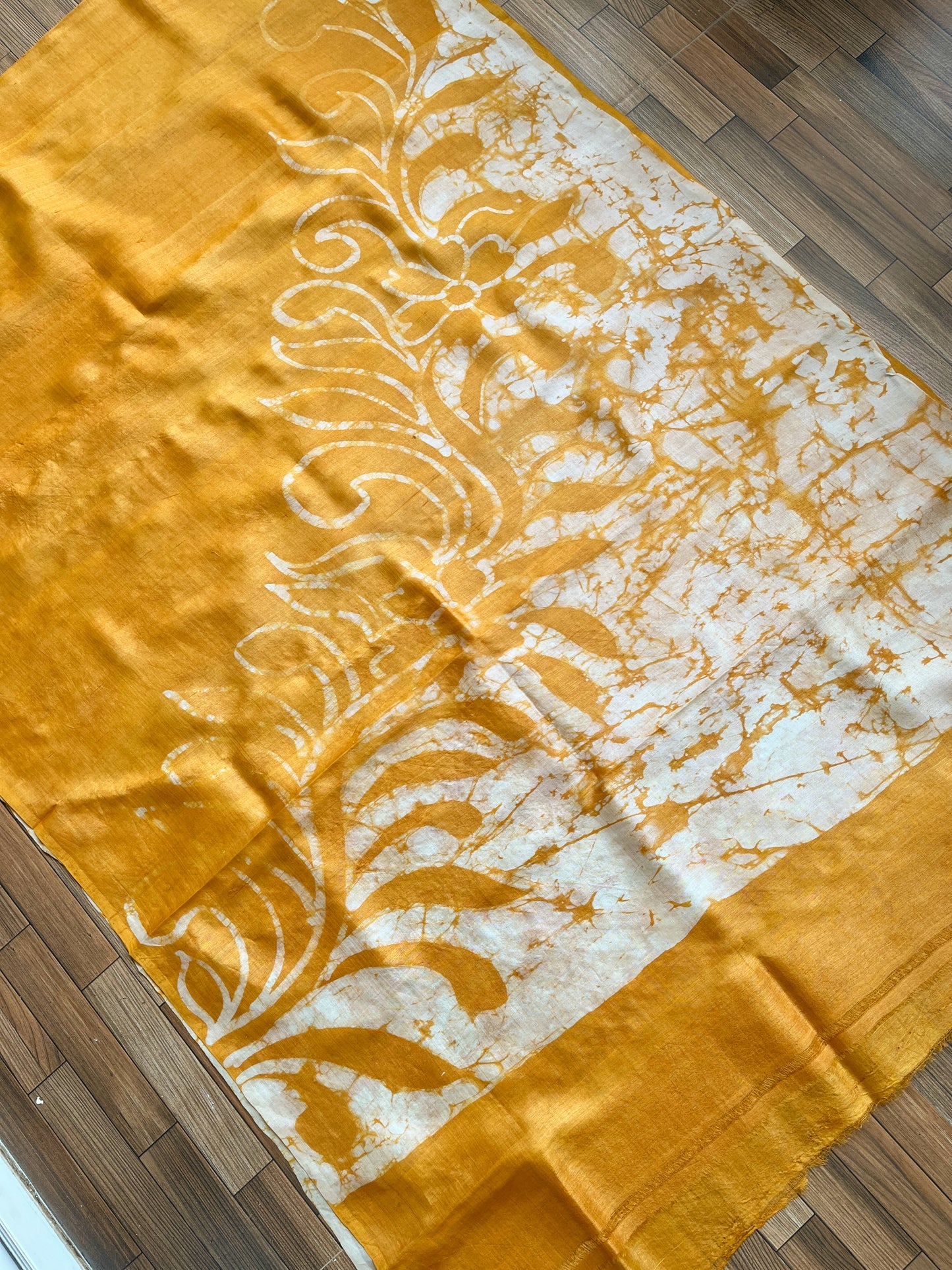 batik silk dupatta yellowdupatta dupattas silk yellow haldilook