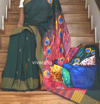 HANDPAINTED HANDLOOM SAREE