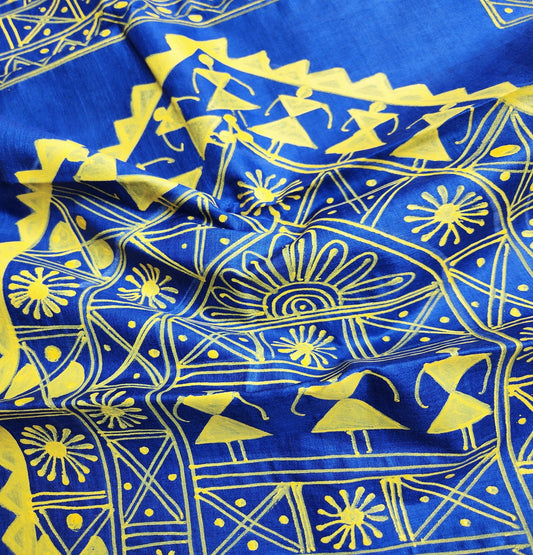 WARLI HANDPAINTED SAREE