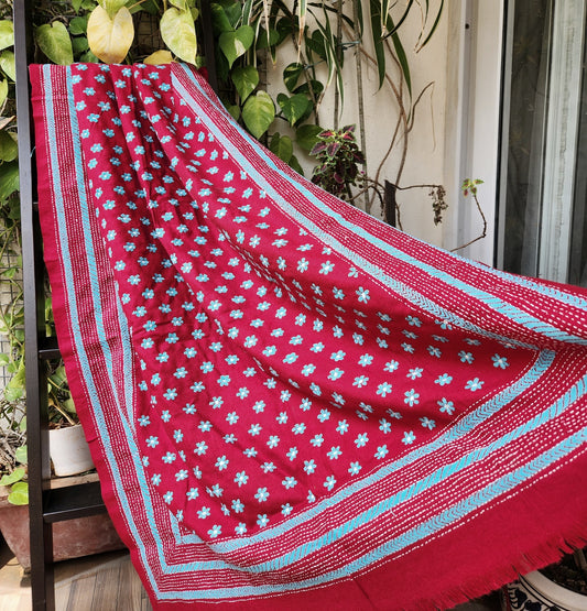 KANTHA WOOLEN SHAWL