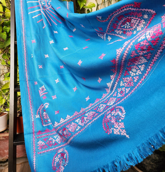 kutchwork woolen shawls handmade gifts Indian gifts handembroidery win…